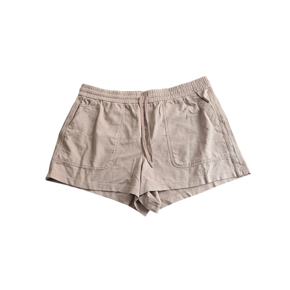 Athleta Farallon Heathered Short Womens 22 Beige Pull On Athleisure Plus Size - Picture 2 of 4